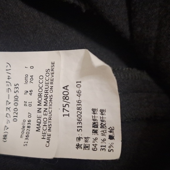 MaxMara Weekend Cigerette Pants SZ 12 - Picture 5 of 8